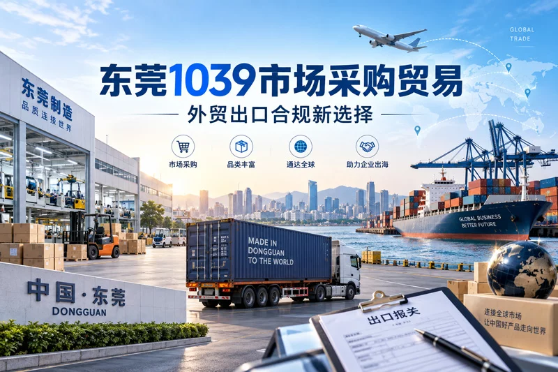 东莞1039市场采购贸易是什么？1039出口报关流程、优势及适合企业详解