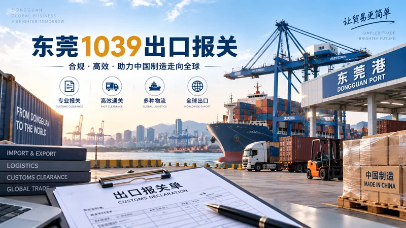 东莞1039报关怎么做?1039市场采购出口流程介绍