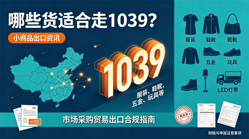 哪些货适合走1039？小商品、服装、五金、玩具等行业适配分析
